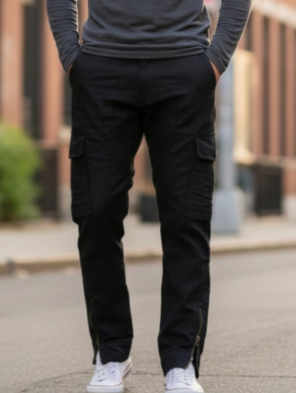 Dark Navy Cargo Pants - Classic Utility Style